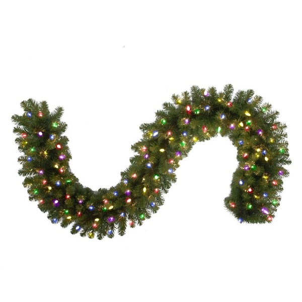 Celebrations Platinum Celebrations Platinum 14 in. D X 9 ft. L LED Prelit Multicolored Mixed Pine Christmas Garland MPGARL-9WAC6MUA - main